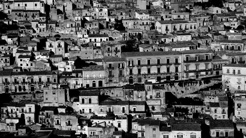 Black and white landscape