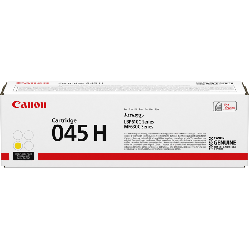 

Canon 045H High Yield Yellow Toner Cartridge