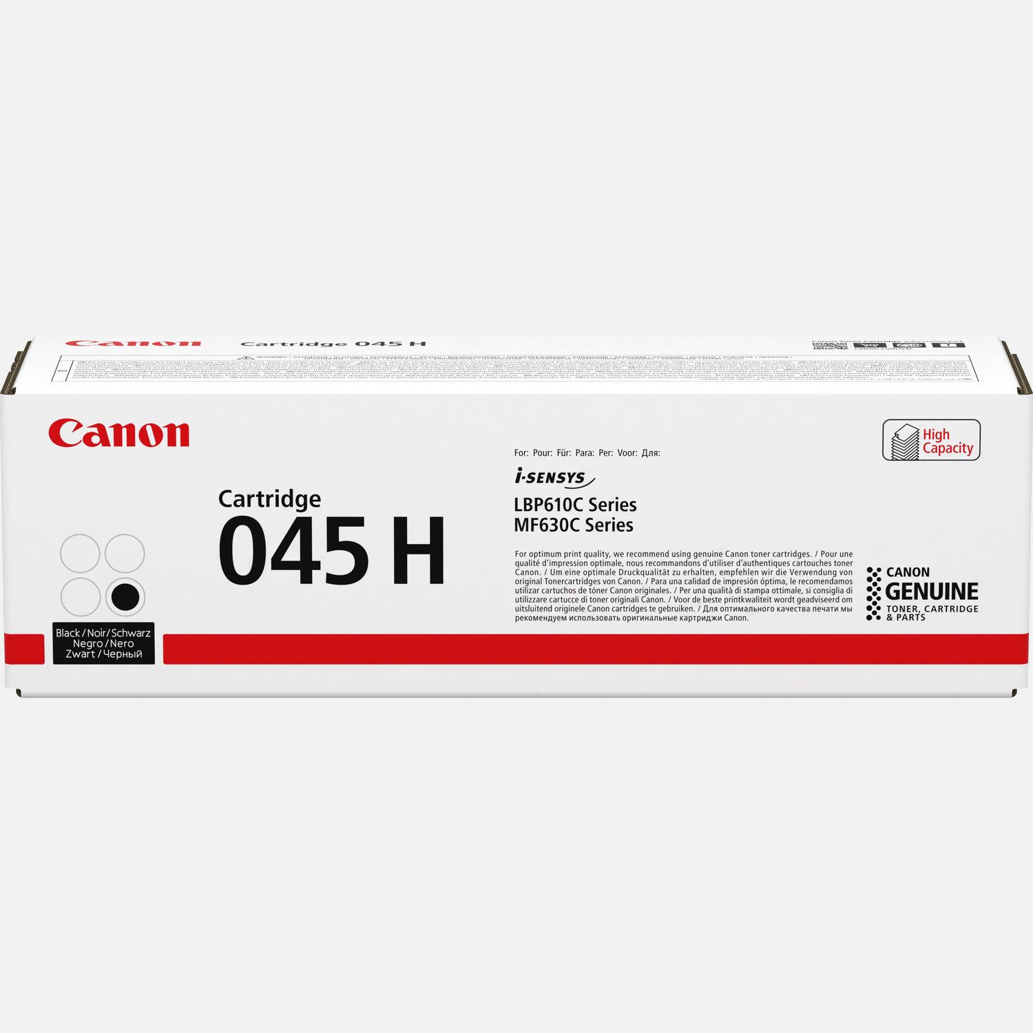 Canon 045H High Yield Black Toner Cartridge