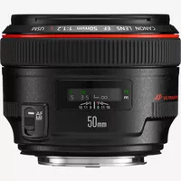 Canon EF 50mm f/1.2L USM Lens Product Front View