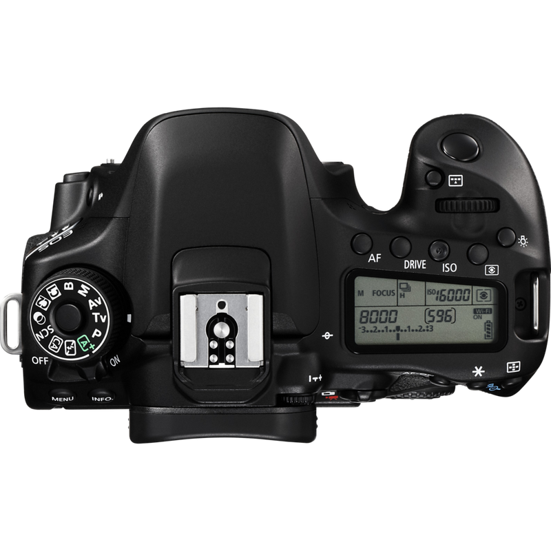 Canon EOS 80D Gehäuse Produkt Ansicht von oben