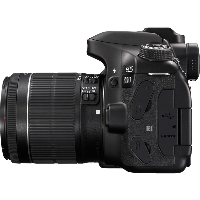 Canon EOS 80D + 18-55mm IS STM Lens Product Right View