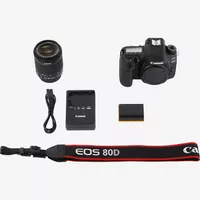 Canon EOS 80D + objectif 18-55mm IS STM Produits Contenu de la boîte