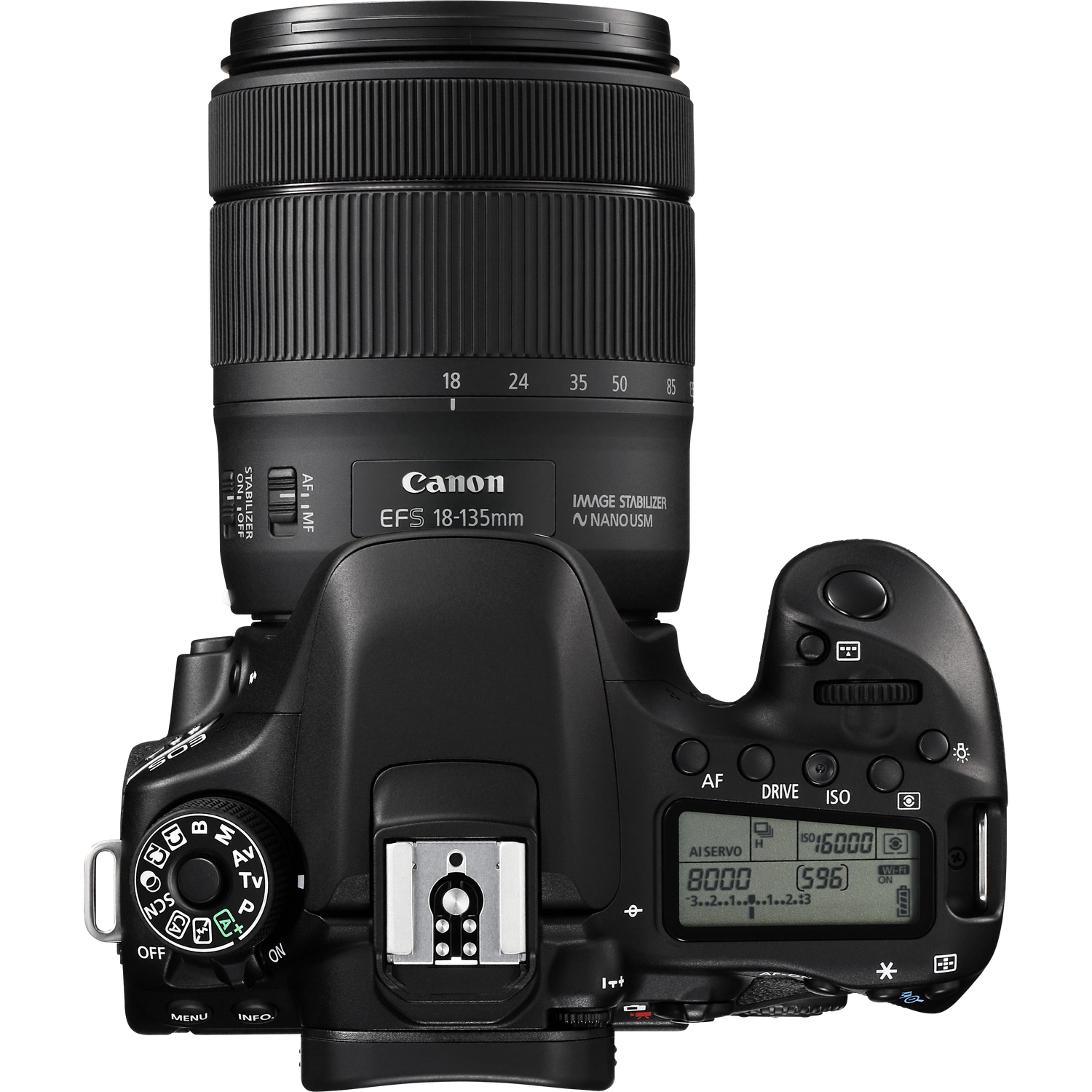 Canon EOS 80D + 18-135mm IS USM-lens in Camera's met Wi-Fi — Canon ...