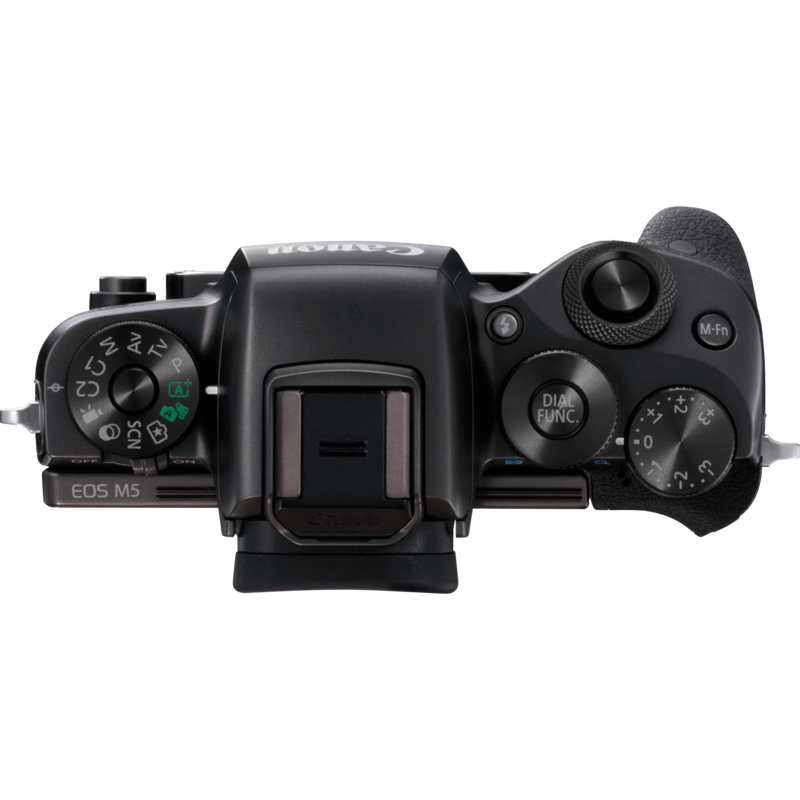 Canon EOS M5 Black body Product Top View
