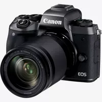 Canon EOS M5 + EF-M 18-150mm f/3.5-6.3 IS STM Lens Product Diagonal View