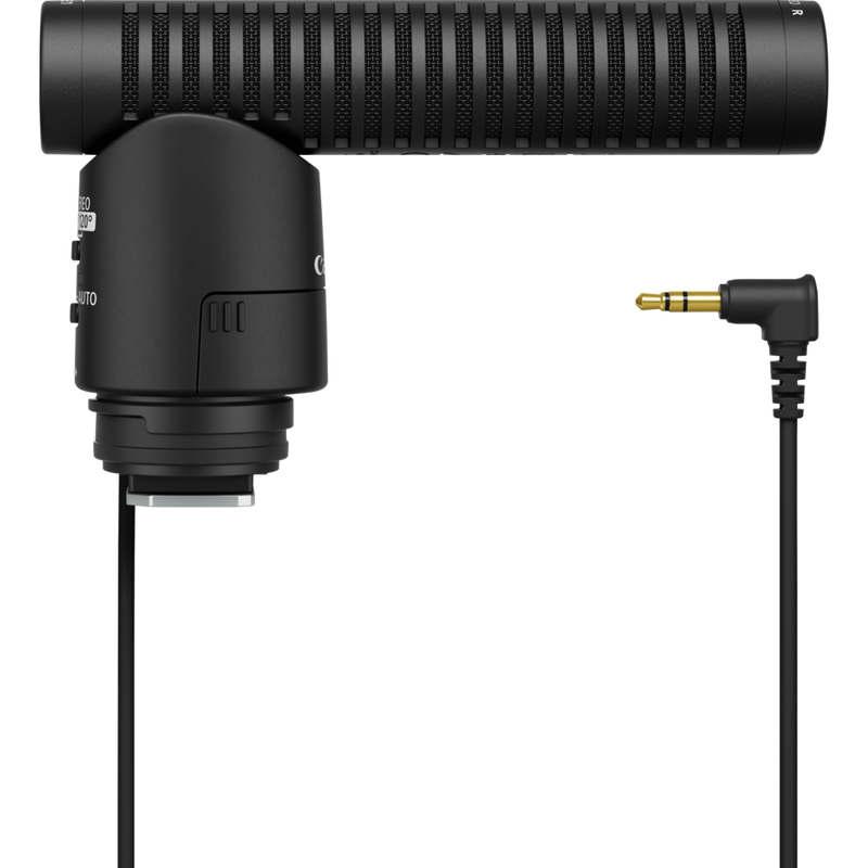 Canon DM-E1 Stereo-Richtmikrofon Produkt Ansicht von links