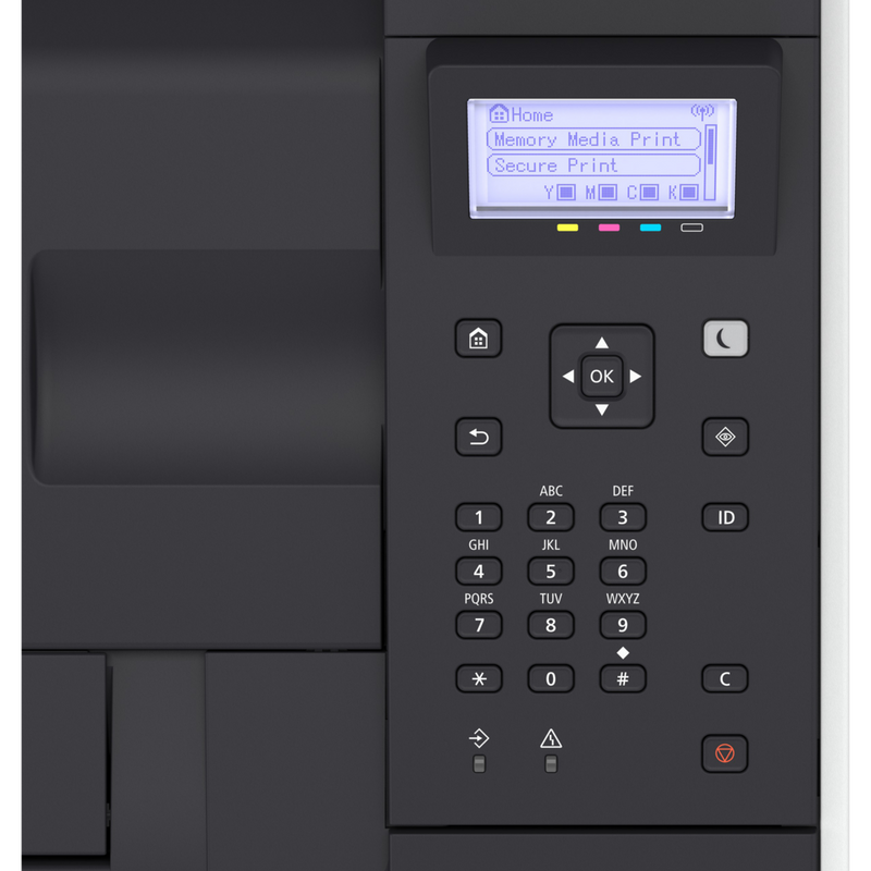 Canon i-SENSYS LBP653Cdw Product Close-up of LCD Screen