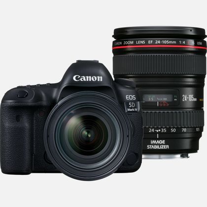 Canon EOS 5D Mark IV Full Frame Digital SLR Camera with EF 24-105mm f/4L is  II USM Lens Kit Black