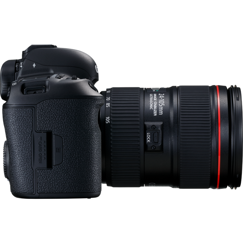Canon EOS 5D Mark IV + EF 24-105mm IS USM Lens Product Left View