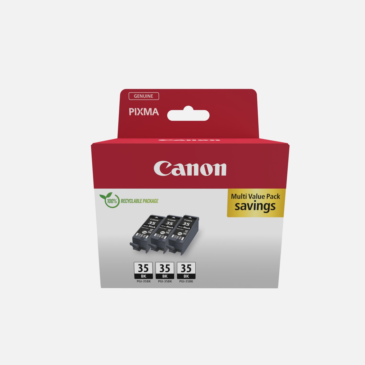 Cartouche d'encre noire Canon PGI-35BK (triple pack)
