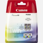 Canon Cli 36 Cmy Kleureninktcartridge Twin Pack canon kopen in de aanbieding