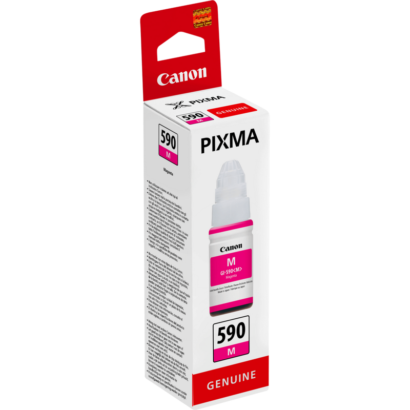 Botella de tinta magenta GI-590 de Canon Producto Vista izquierda