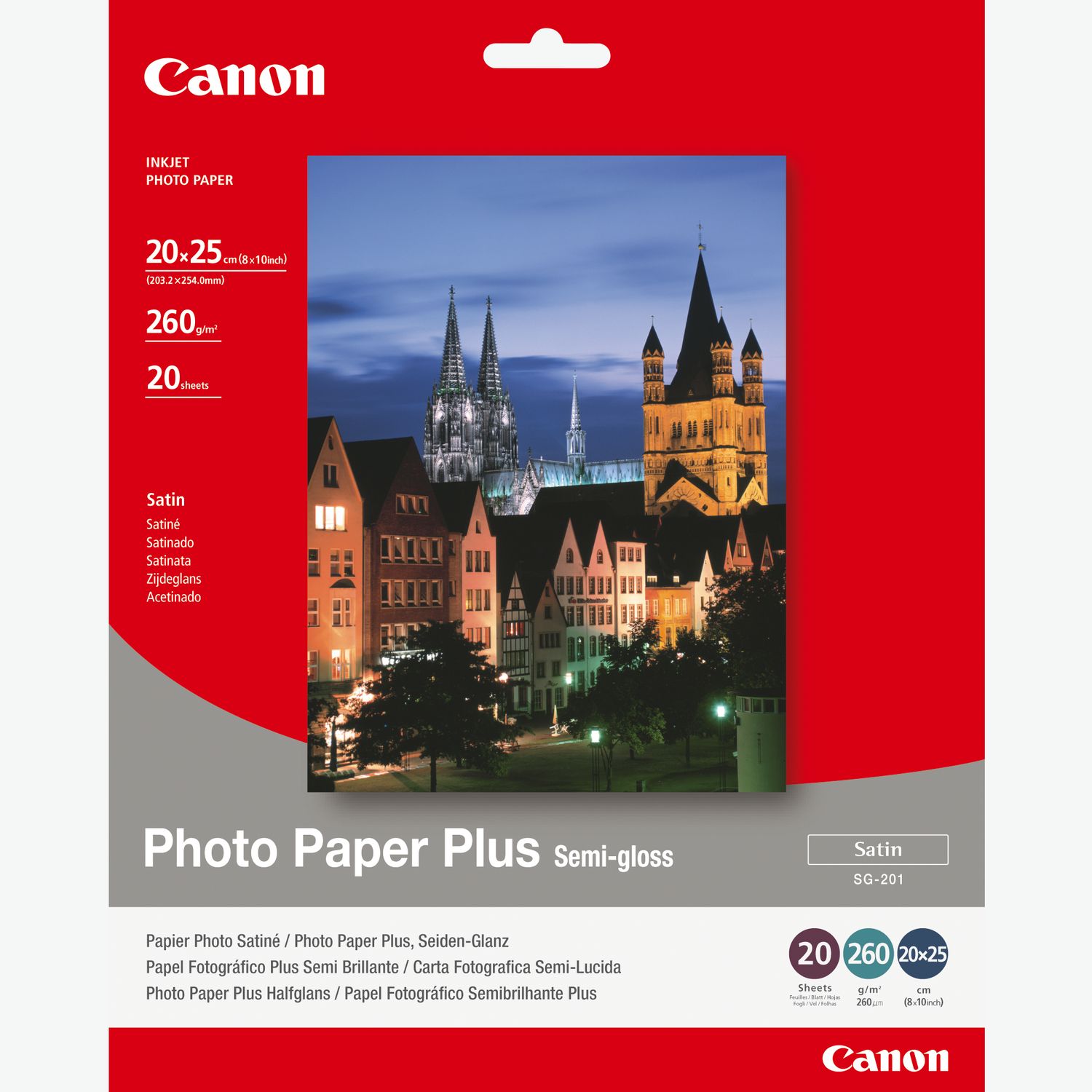 Canon carta fotografica Plus Glossy II PP-201 A4 - 20 fogli — Canon Italia  Store