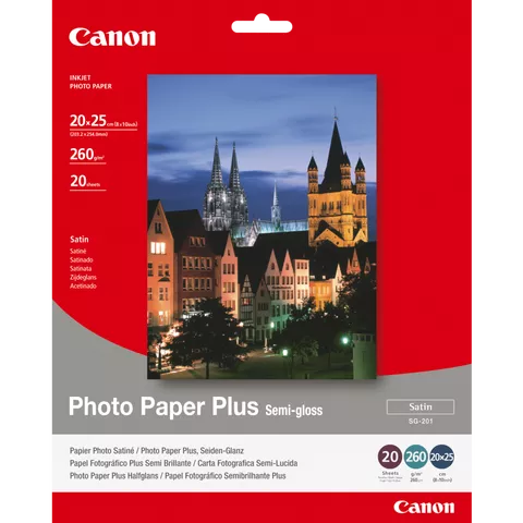 Canon SG-201 Semi-Gloss Photo Paper Plus 8x10" - 20 Sheets