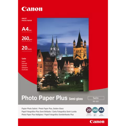 Canon SG-201 Semi-Gloss Photo Paper Plus A4 - 20 Sheets