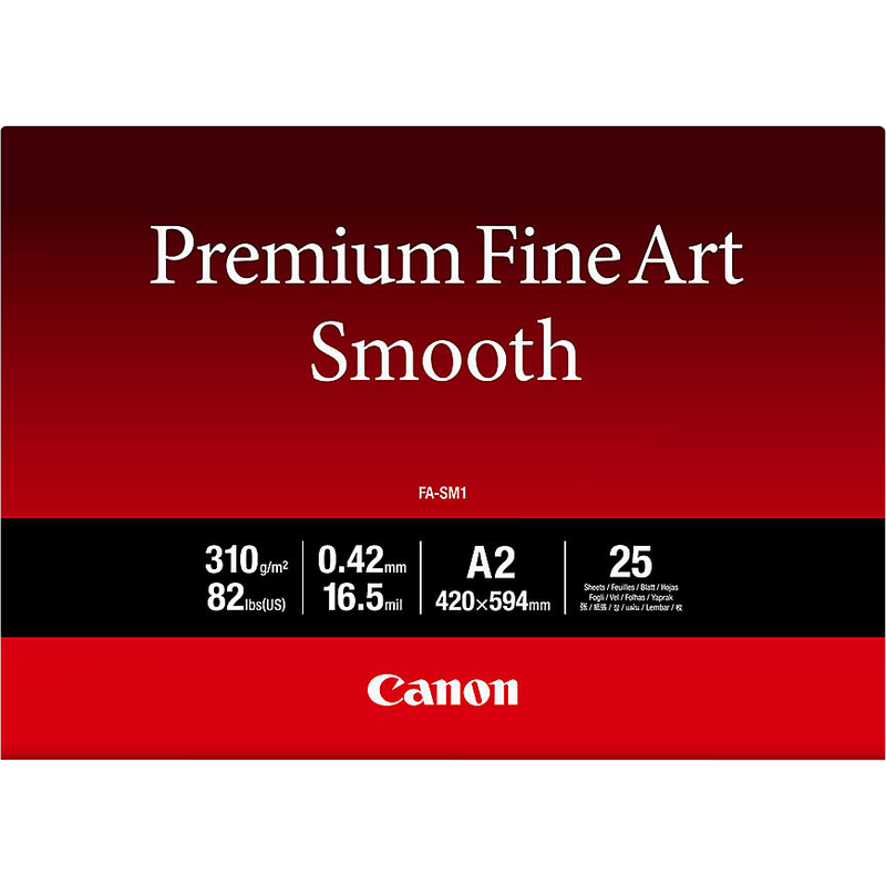Canon FA-SM1 Premium Fine Art Smooth Paper A2 - 25 Sheets