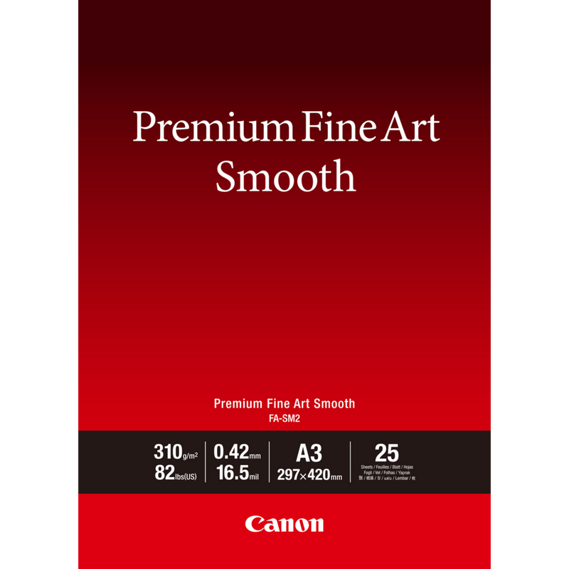 Canon FA-SM2 Premium Fine Art Smooth Paper A3 - 25 Sheets