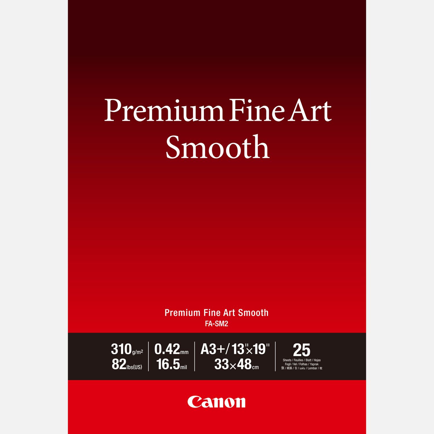 Papier A3+ beaux-arts lisse Premium Canon FA-SM2