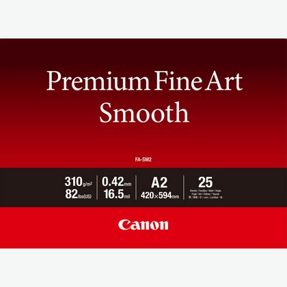 partner Naar tolerantie Canon FA-SM1 Premium Fine Art Smooth Paper A2 - 25 vel — Canon Belgie Store
