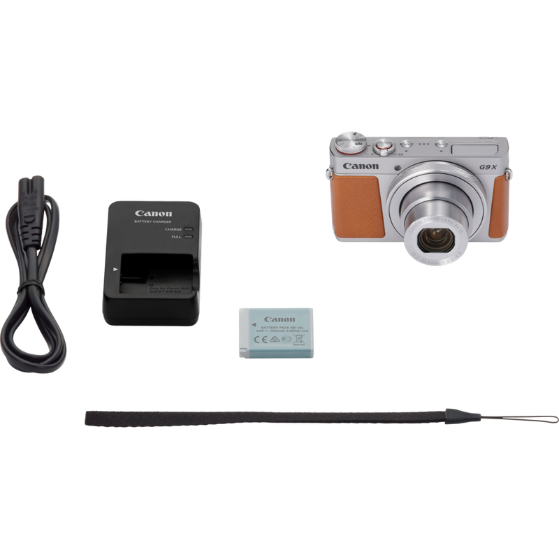 Canon PowerShot G9 X Mark II – Silver Product what's in the box