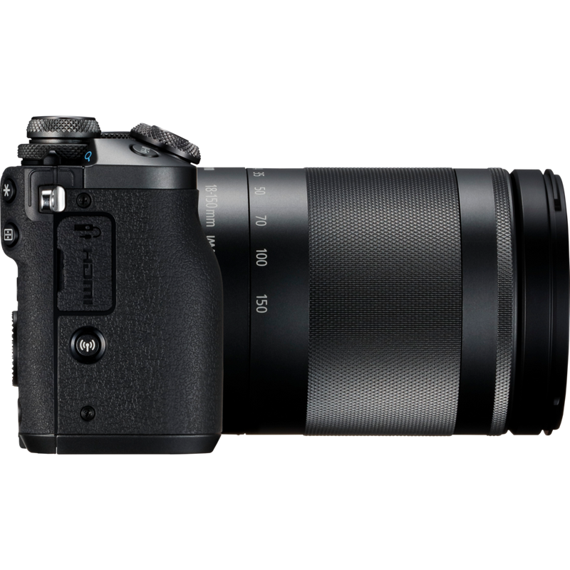 Canon EOS M6 + objectif EF-M 18-150mm IS STM- noir Produits Vue de droite