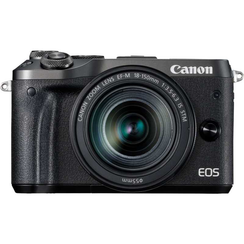 Canon EOS M6 + EF-M 18-150mm IS STM Lens- Black