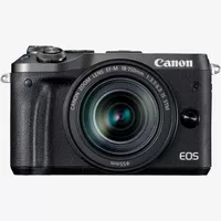 Canon EOS M6 + EF-M 18-150mm IS STM Lens- Black Product Front View