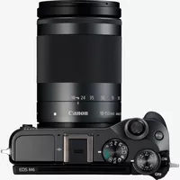 Canon EOS M6 + EF-M 18-150mm IS STM Lens- Black Product Top View