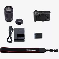 Canon EOS M6 + EF-M 18-150mm IS STM Lens- Black Product What's in the Box