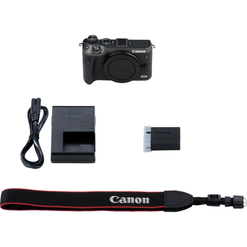 Canon EOS M6 Body - Black Product What's in the Box