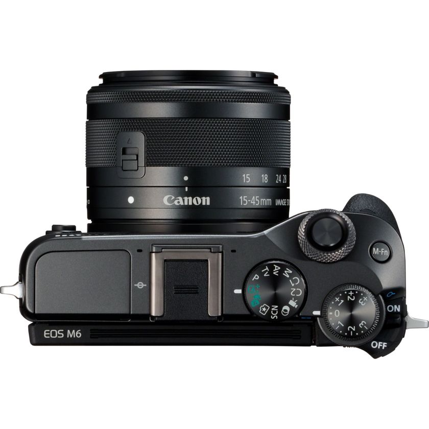 キヤノン Canon EOS M6 ブラックボディ EF-M 55-200mm シルバー 望遠 