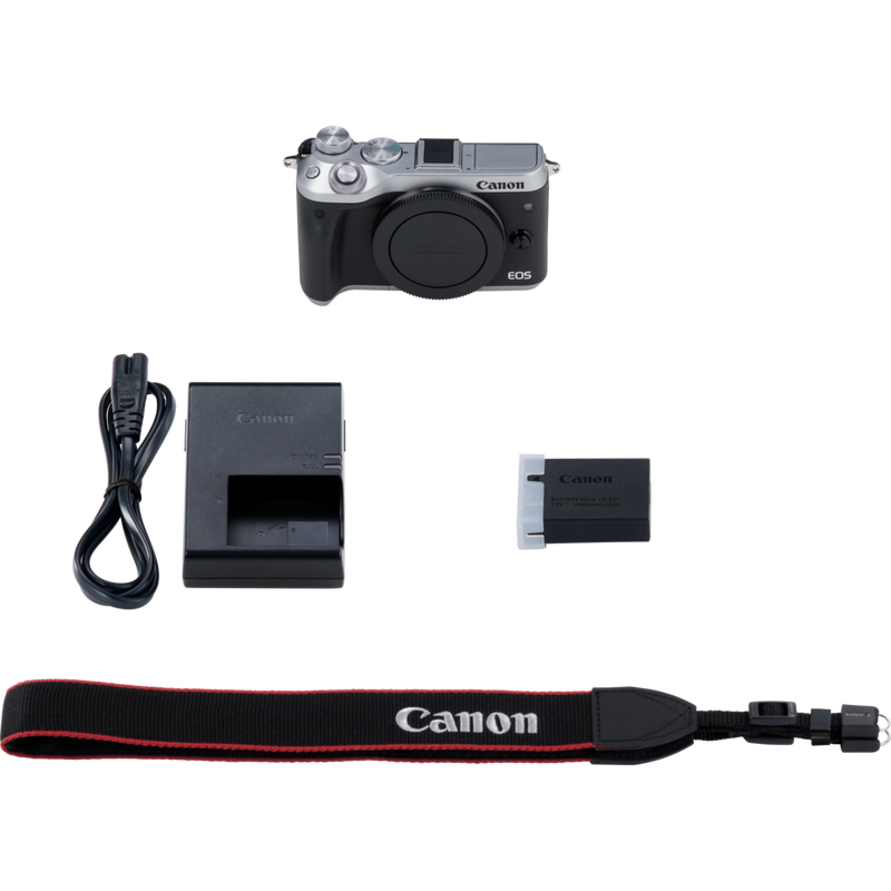 Canon EOS M6 Body Silver Product What's in the Box