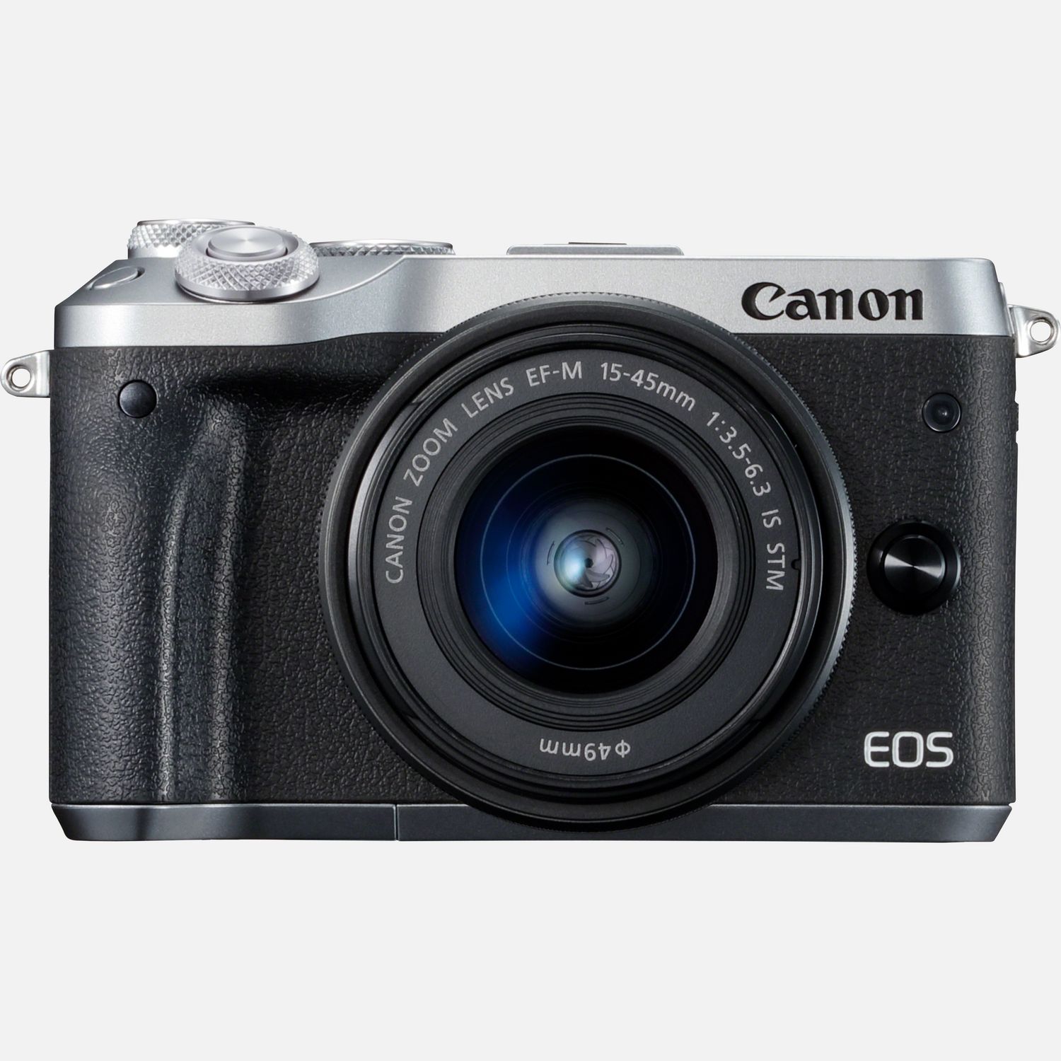 Appareil photo hybride - Canon EOS M6 + objectif EF-M 15-45mm IS STM argent
