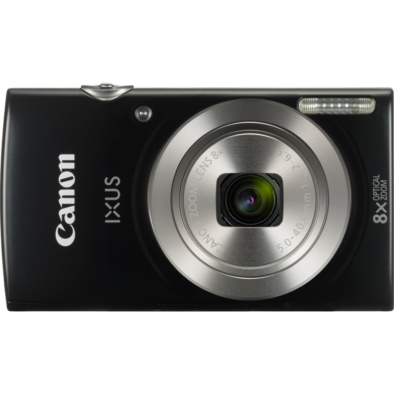 Canon IXUS 185 - Black Product front view Vertical