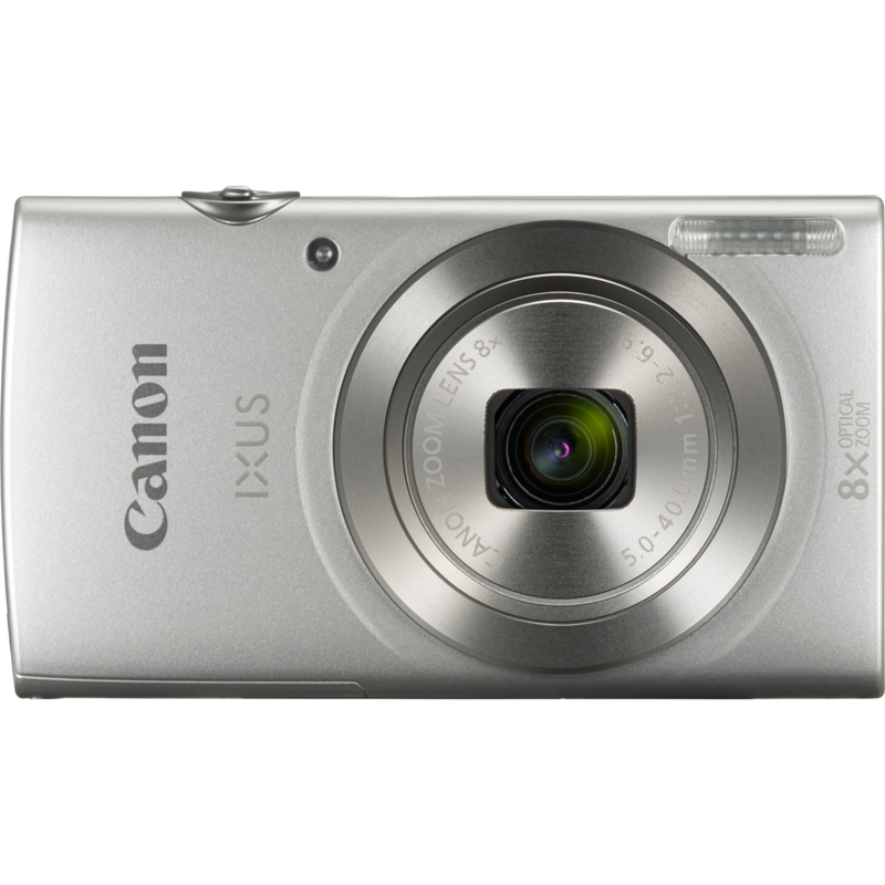 Canon IXUS 185 – sølvfarget Produkt sett forfra loddrett