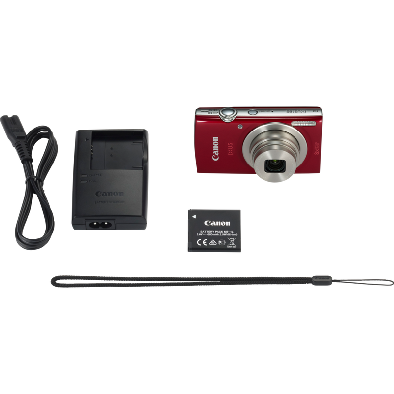 Canon IXUS 185 - Red Product what's in the box