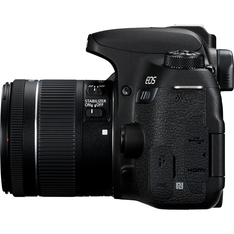 Canon EOS 77D + 18-55 IS STM Lens Product Right View