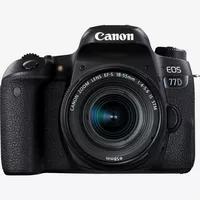 Canon EOS 77D + 18-55 IS STM Lens Product Front View