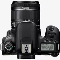 Canon EOS 77D + 18-55 IS STM Lens Product Top View