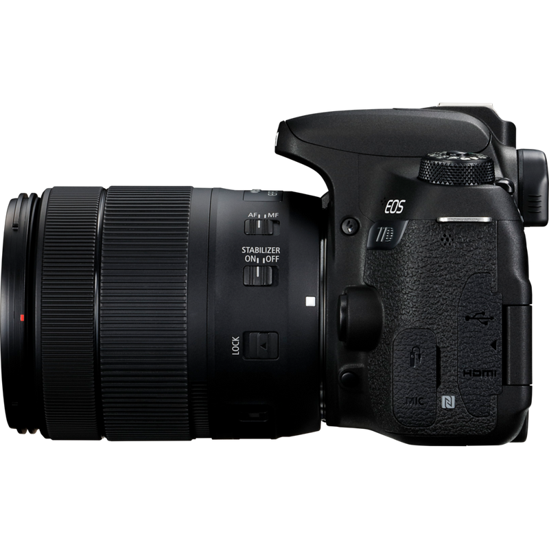 Canon EOS 77D + 18-135mm IS USM Lens Tuote Näkymä oikealta