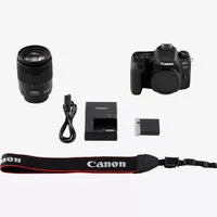 Canon EOS 77D + 18-135mm IS USM Lens Product What's In The Box