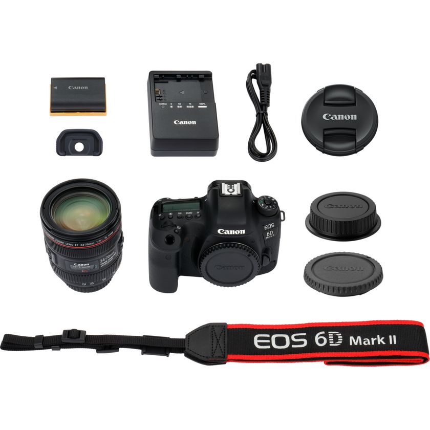 Buy Canon EOS 6D Mark II + EF 24-70mm f/4L IS USM Lens in Wi-Fi 