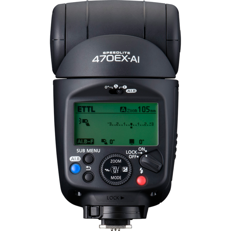 Canon Speedlite 470EX-AI Flash Product Top Turning Radius