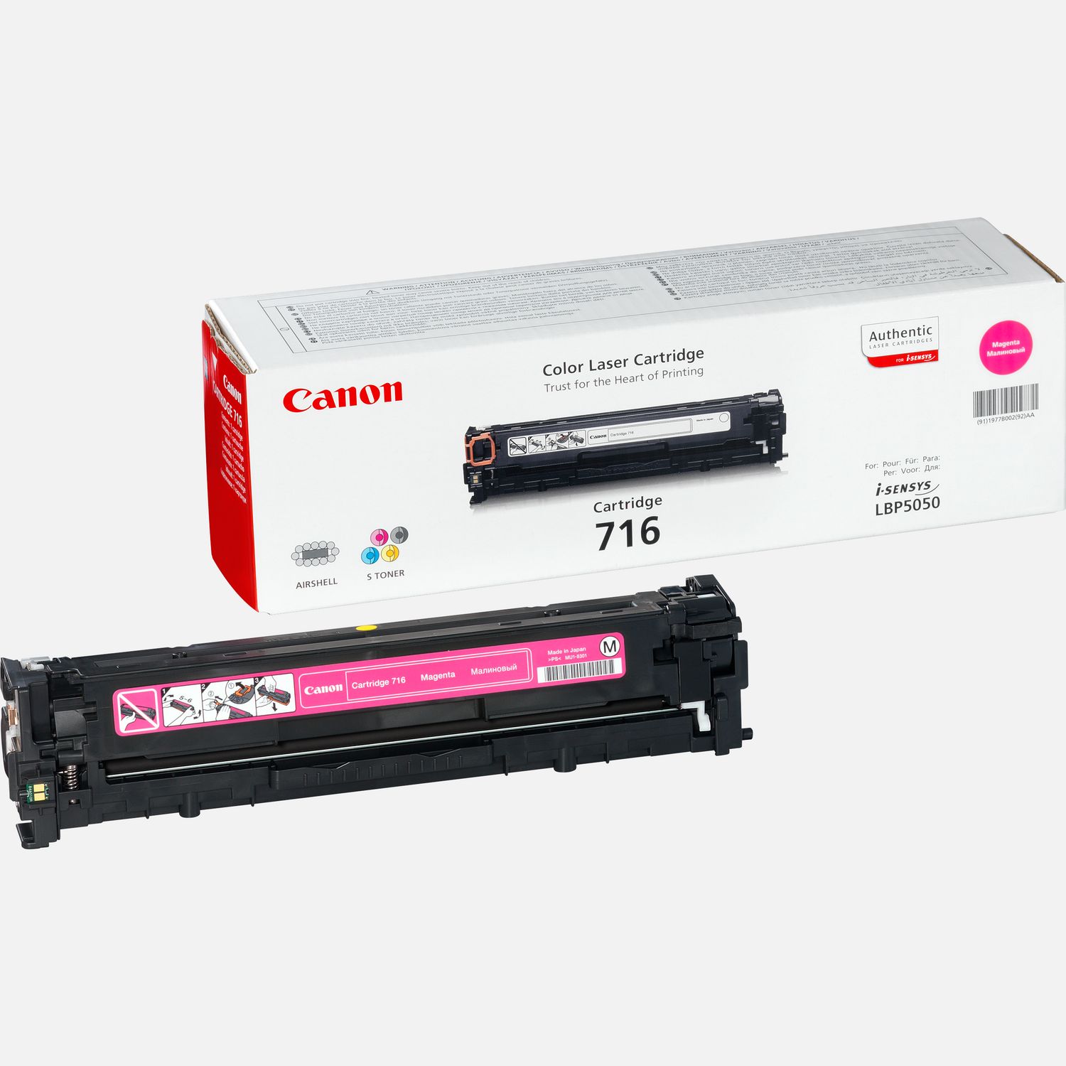 Cartouche toner magenta Canon 716M