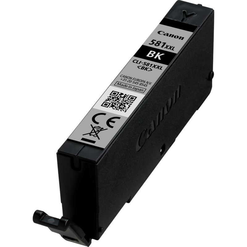 Canon CLI-581XXL BK/C/M/Y High Yield Ink Cartridge Multi Pack Product black cartridge front view