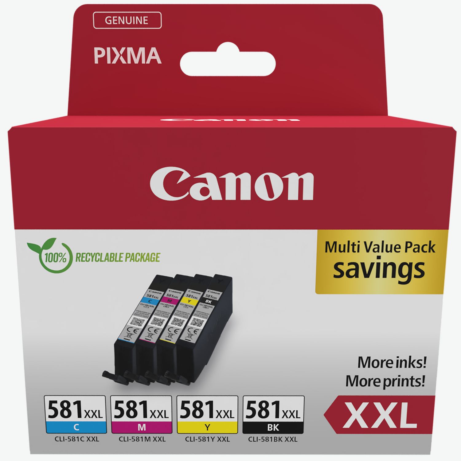 Cartouches encre Compatible Canon PGI-580XXL / CLI-581XXL Haute