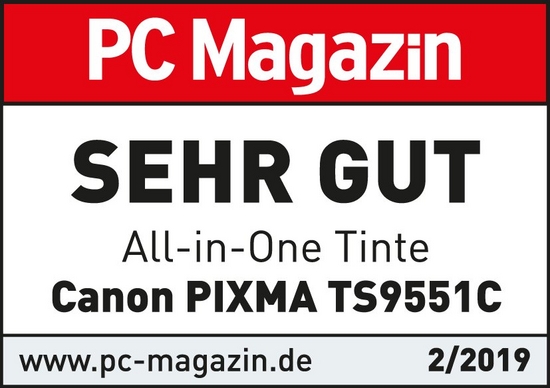 201902 Canon PIXMA TS9551C PC-Magazin Sehr Gut
