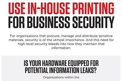 Use in-house printing for business security