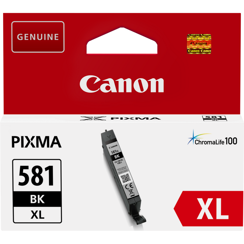Canon CLI-581XL High Yield Black Ink Cartridge Product Front View